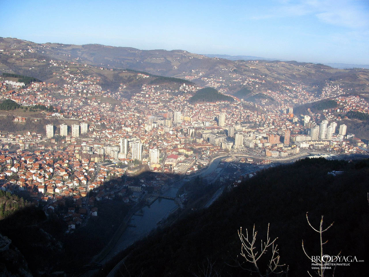 Panoramic wiew from Drijetanj  (around 700 m a.s.l.)